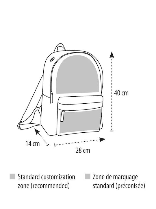 Sol's Rider Dunkle Lila Schulranzen Rucksack für Junior High-High School 15,7l 28 x 14 x 40cm
