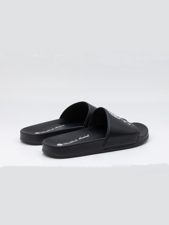 Franklin & Marshall Men's Slides Black