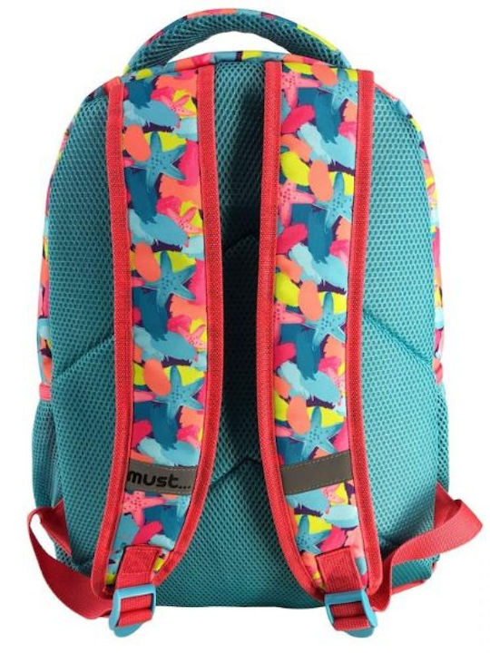 Must 3 Θηκες School Bag Backpack Elementary, Elementary Multicolored 25lt