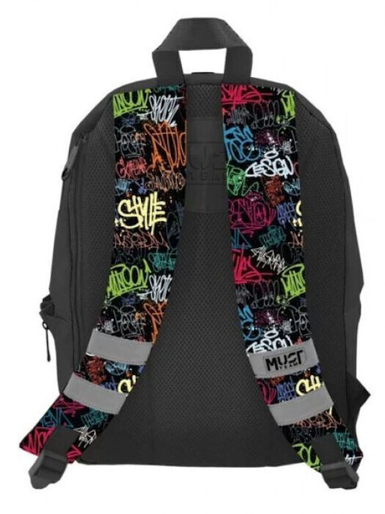 Backpack Must Eclipse 32x17x42 1 Main Compartment Graffiti Diakakis 000585805