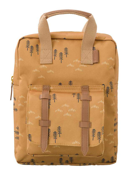 Fresk School Bag Backpack Kindergarten Woods Sprouce Yellow