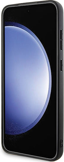 BMW Signature Leather Half Textured & Circle Magsafe Back Cover Πλαστικό / Δερμάτινο Μαύρο (Galaxy S24+)