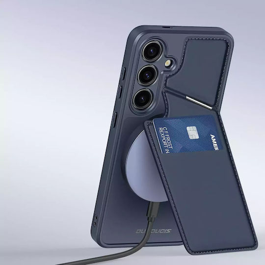 Dux Ducis Mag Back Cover Piele / Piele artificială Albastru (Galaxy S24)