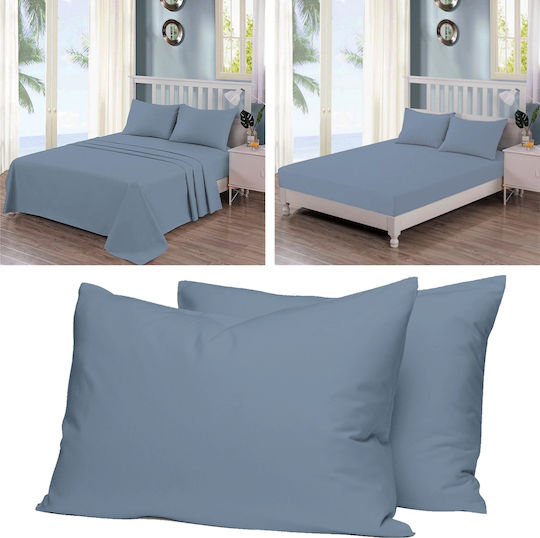 Casa Colori Υπέρδιπλο 160x200+30εκ. με Λάστιχο Petrol Casa Colori Υπέρδιπλο 160x200+30εκ. με Λάστιχο Petrol