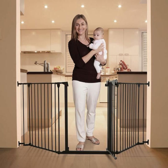 Dreambaby Security Door made of Metal in Black Color 200x74cm 1pcs