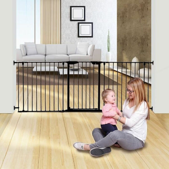 Dreambaby Security Door made of Metal in Black Color 200x74cm 1pcs