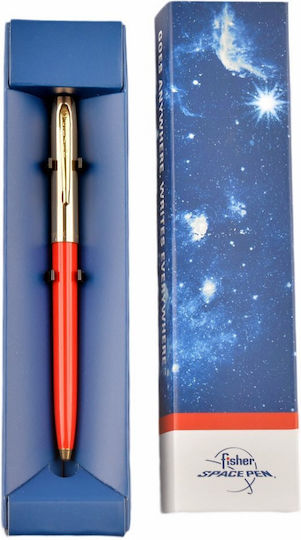 Fisher Space Pen Cap-o-matic Brass Cap Red Barrel 775g-r In A Gift Box