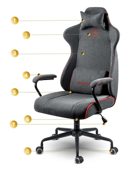 Sofotel Werona Fabric Gaming Chair Gray