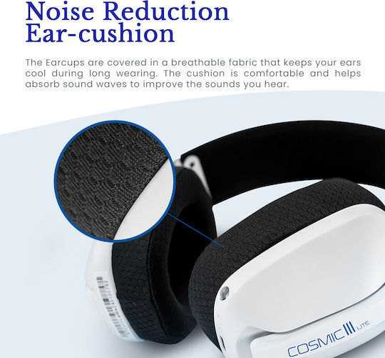 Armaggeddon Cosmic III Lite Wireless Over Ear Gaming Headset with Connection Bluetooth