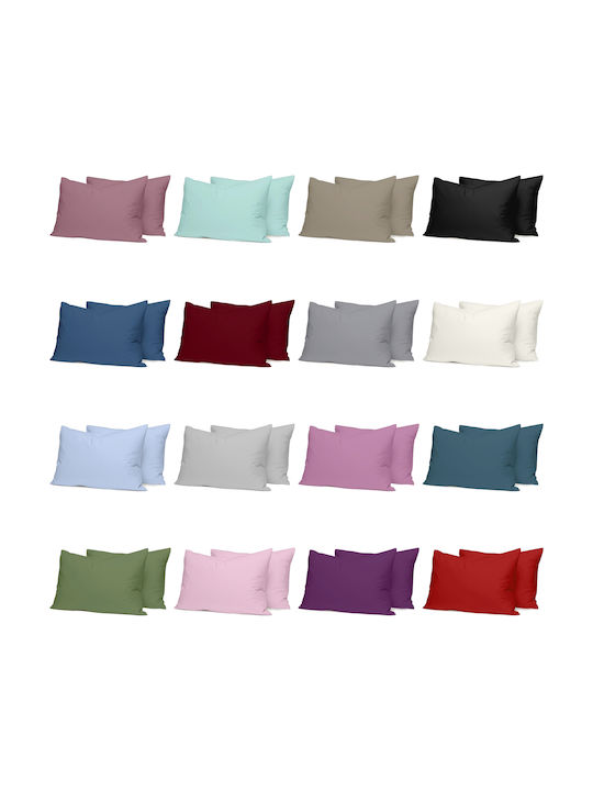 Casa Colori Set Față de Pernă cu plic de acoperire Benzină 50x70cm.