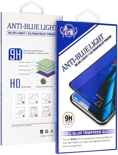 Anti-blue Adeziv complet Full Face Tempered Glass (Redmi 10)