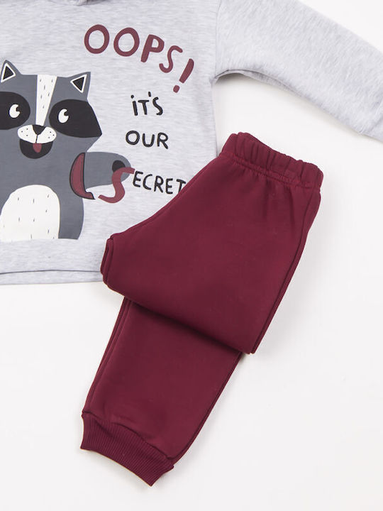 Trax Kids Sweatpants Set Burgundy