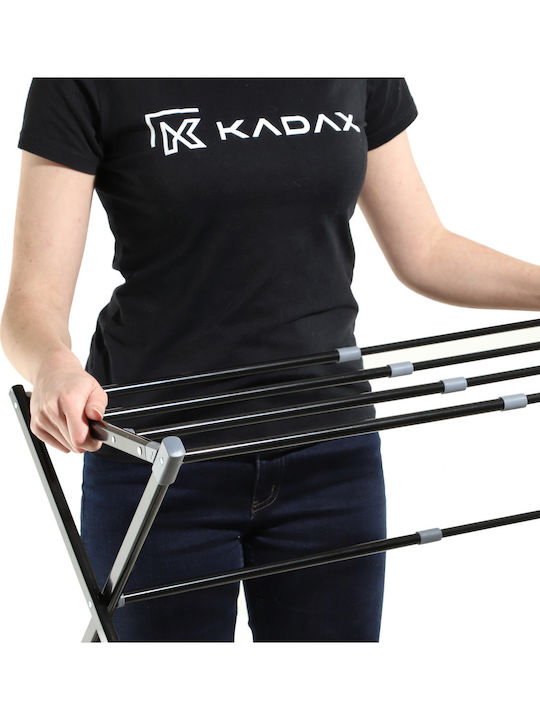 Kadax Πτυσσόμενη Απλώστρα Δαπέδου από Ανοξείδωτο Ατσάλι