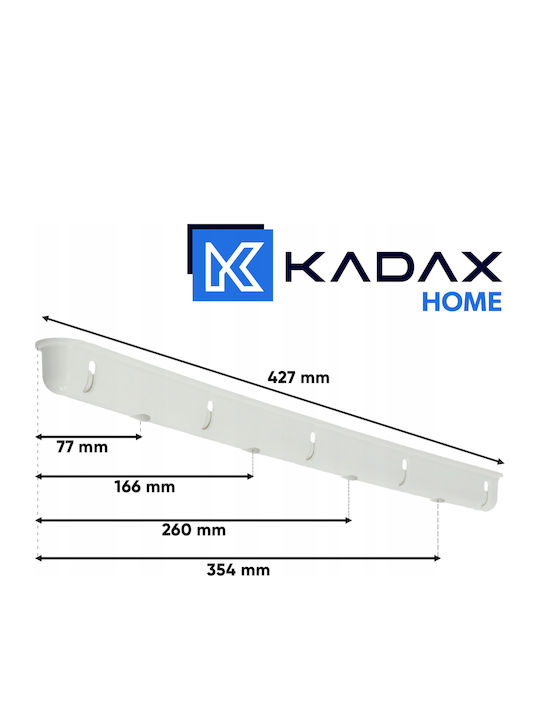 Kadax Πτυσσόμενη Απλώστρα Βιδωτή με Μήκος Απλώματος 3m