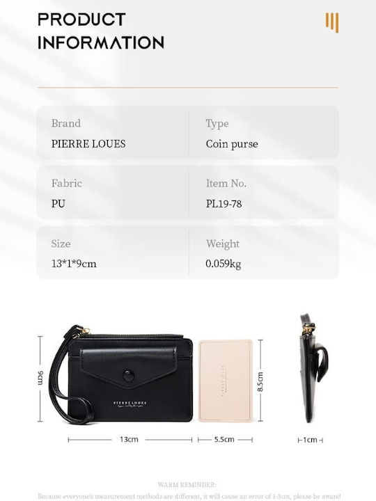 Klein Damen Geldbörse Karten Schwarz