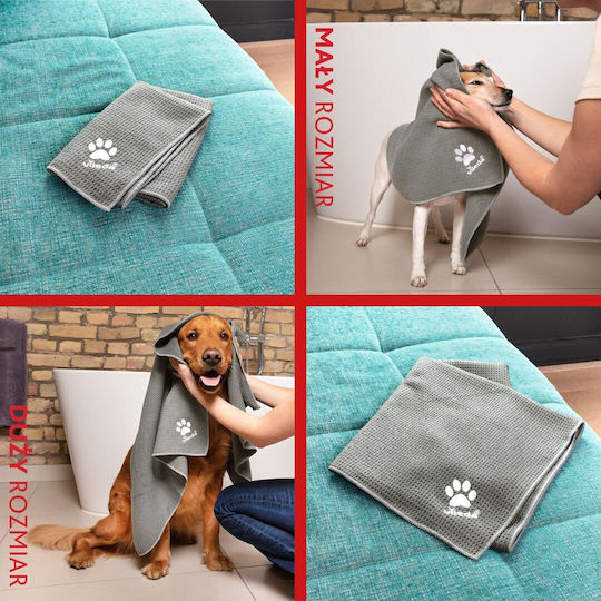 Vileda Pet Pro Towel for Dog Body Cleansing Gray 45x70cm