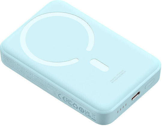 Baseus Magnetic Mini MagSafe Power Bank 10000mAh 30W with USB-C Port Light Blue