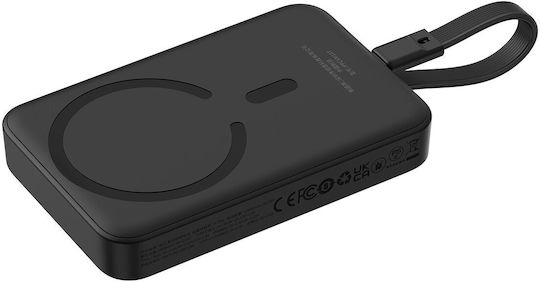 Baseus Mini MagSafe Power Bank 10000mAh 30W cu Port USB-C Livrarea energiei Negru