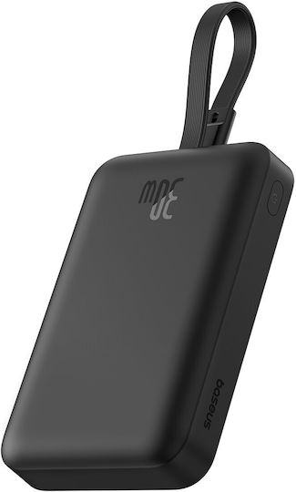 Baseus Mini MagSafe Power Bank 10000mAh 30W cu Port USB-C Livrarea energiei Negru