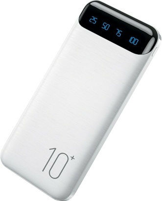 WK Minre WP-161 Power Bank 10000mAh с 2 USB-A порта Бързо зареждане 2.0 Бял