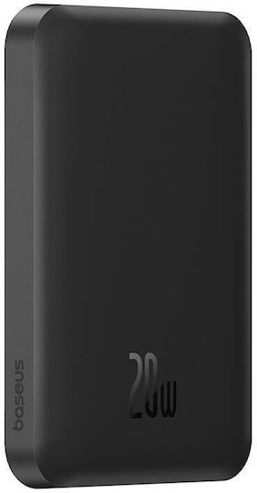 Baseus Mini Power Bank 5000mAh 20W με Θύρα USB-C Μαύρο