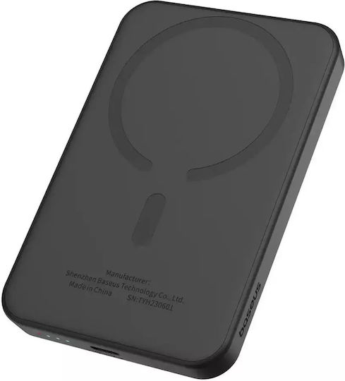 Baseus Mini Power Bank 5000mAh 20W με Θύρα USB-C Μαύρο