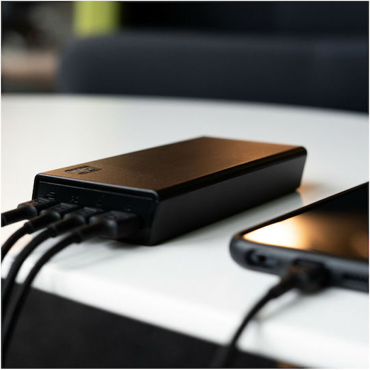 Green Cell Power Bank 20000mAh 18W με Θύρα USB-A και 2 Θύρες USB-C Power Delivery / Quick Charge 2.0 / Quick Charge 3.0 Μαύρο