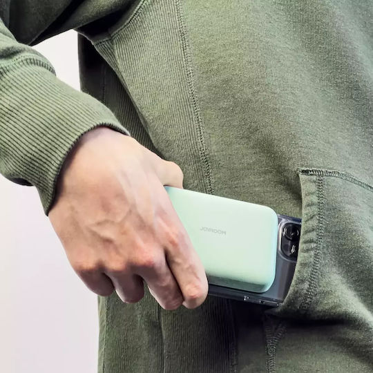Joyroom JR-W020 MagSafe Power Bank 10000mAh 20W с USB-A порт и USB-C порт Power Delivery Зелен