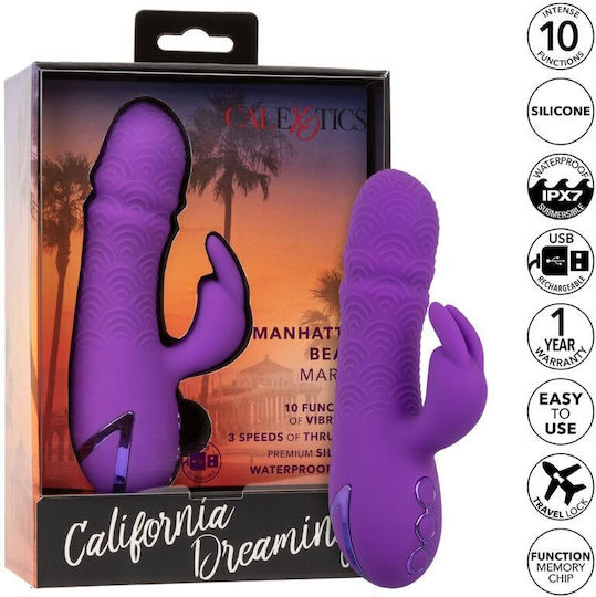 Calexotics Manhattan Beach Marvel Vibrator Rabbit Purple By California Dreaming Κωδικός Προϊόντος D-239981