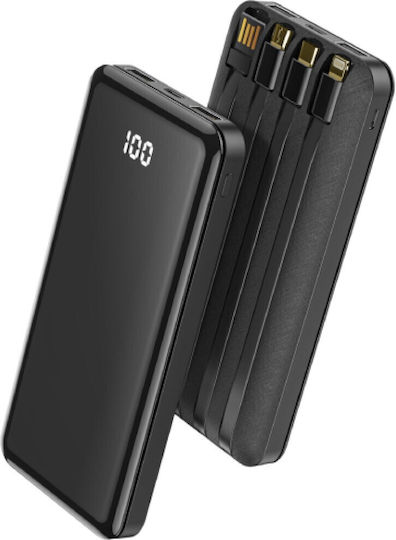 Forever TB-411 Power Bank 10000mAh 10W με 2 Θύρες USB-A Μαύρο