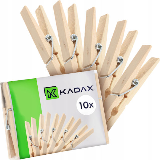 Kadax Clothespins made of Wood 10pcs Brown