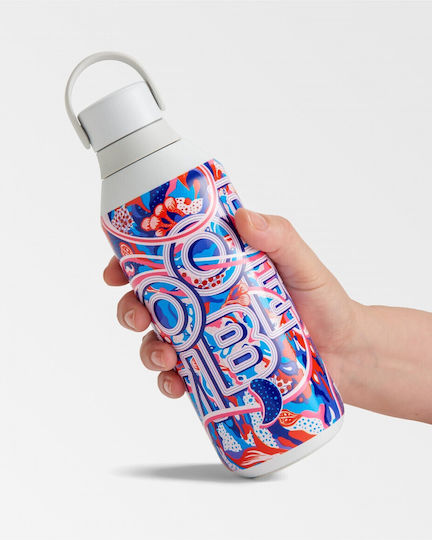 Chilly's Series 2 Urban Murals Stainless Steel Thermos Bottle BPA Free 500ml Good Vibes
