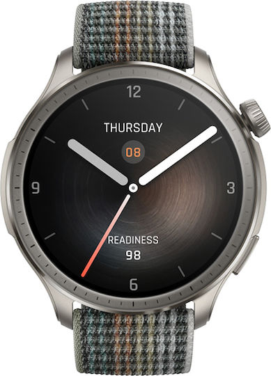 Amazfit Balance 46mm Αδιάβροχο Smartwatch με Παλμογράφο (Sunset Grey)