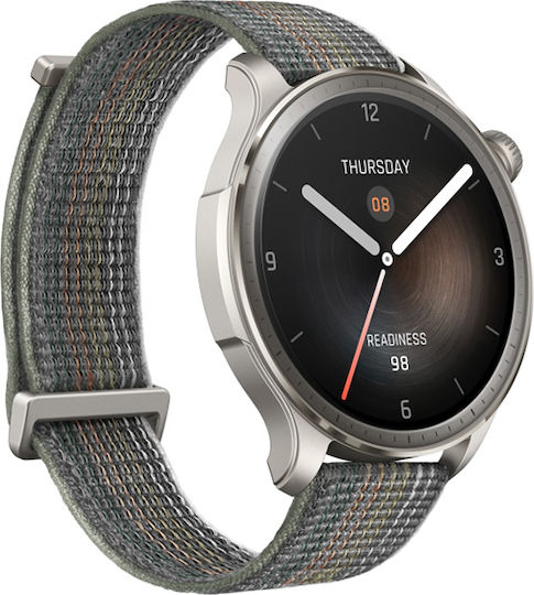 Amazfit Balance Aluminium 46mm Wasserdicht Smartwatch mit Pulsmesser (Sunset Grey)