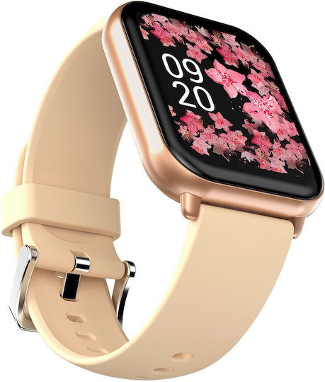 HiFuture FutureFit Zone 2 Smartwatch με Παλμογράφο (Ροζ)