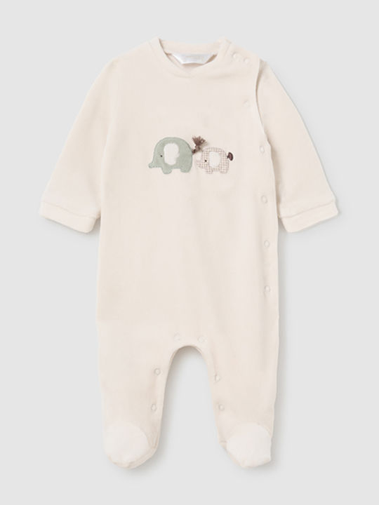 Mayoral Baby Bodysuit Set Velvet Green 2pcs