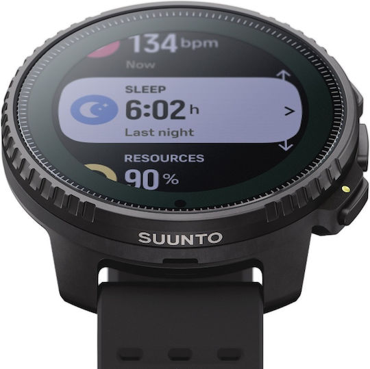 Suunto Vertical Solar Stainless Steel 49mm Waterproof Smartwatch with Heart Rate Monitor (Black)