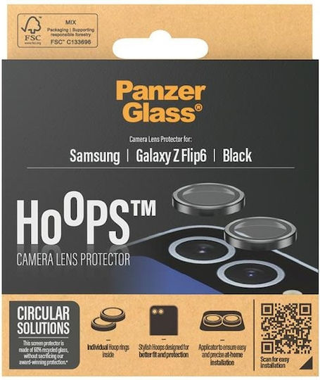 PanzerGlass Hoops Προστασία Κάμερας Tempered Glass Μαύρο για το Samsung Galaxy Z Flip6
