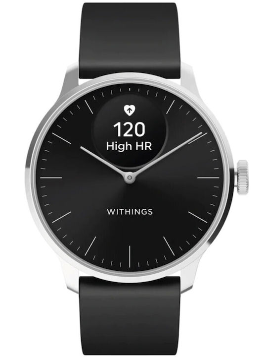 Withings ScanWatch Light Oțel inoxidabil 37mm Rezistent la apă cu pulsometru (Negru)