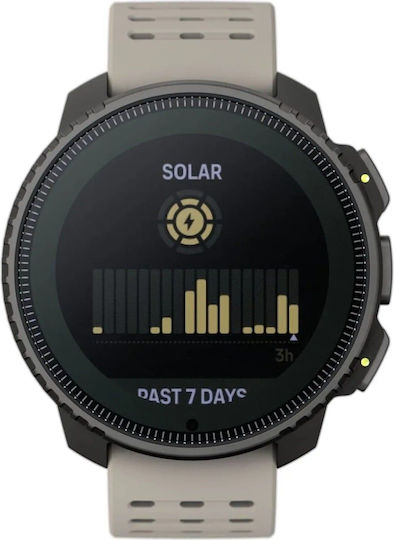Suunto Vertical Solar Неръждаема стомана 49мм Смартчасовник с Пулсомер (Sand)