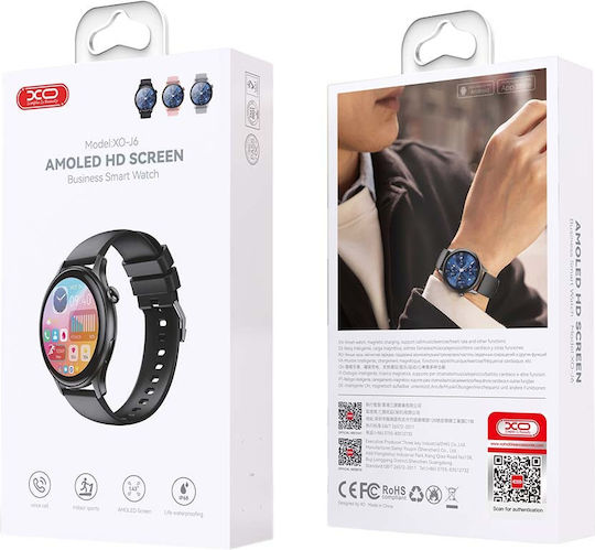 XO J6 Smartwatch with Heart Rate Monitor (Pink)