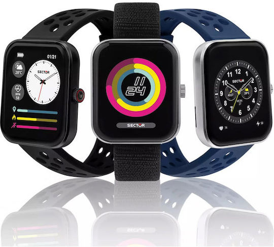 Sector S-03 Pro Nylon Aluminiu 45mm Smartwatch (Negru)