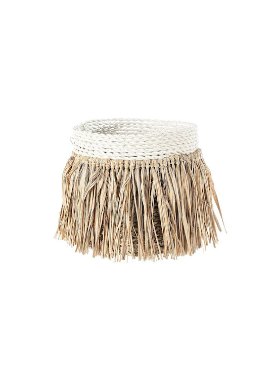 Set of Decorative Baskets Straw Beige 3pcs S Line