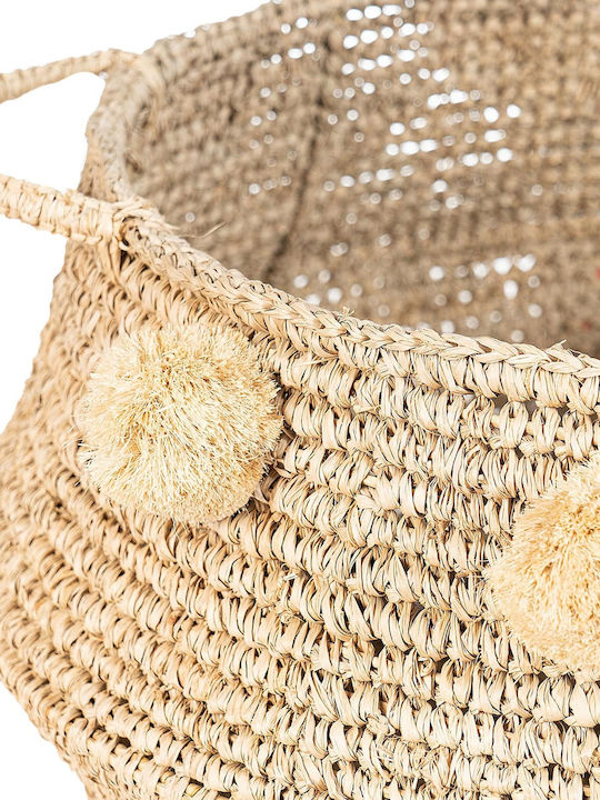 Decorative Basket Wicker with Handles Beige S Line