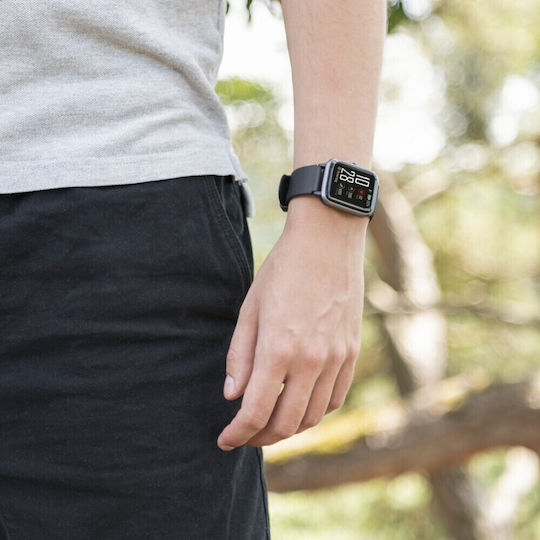 HAMA Fit Watch 5910 Edelstahl mit Pulsmesser (Schwarz)