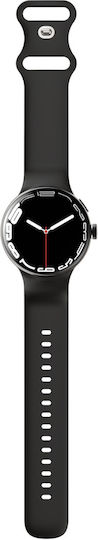 LinWear La24 Smartwatch με Παλμογράφο (Μαύρο)