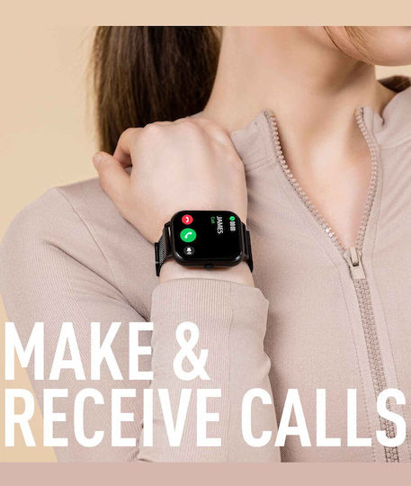 Reflex Active Series 23 Smartwatch με Παλμογράφο (Black Mesh)