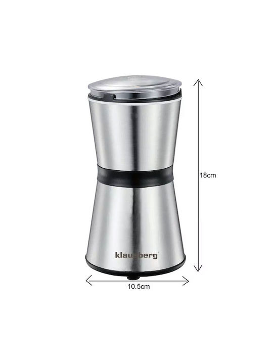Klausberg Set Electric Râșnițe Condimente Inox în Culoare Argintiu 1buc
