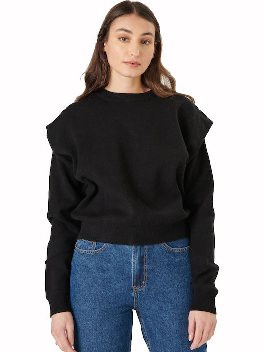 24 Colours B Women's Long Sleeve Sweater Black