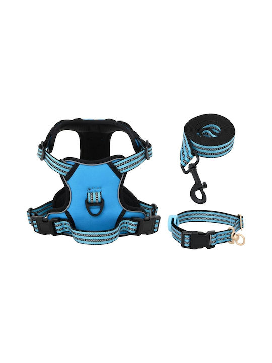 vidaXL Dog Harness Blue Large 4013391